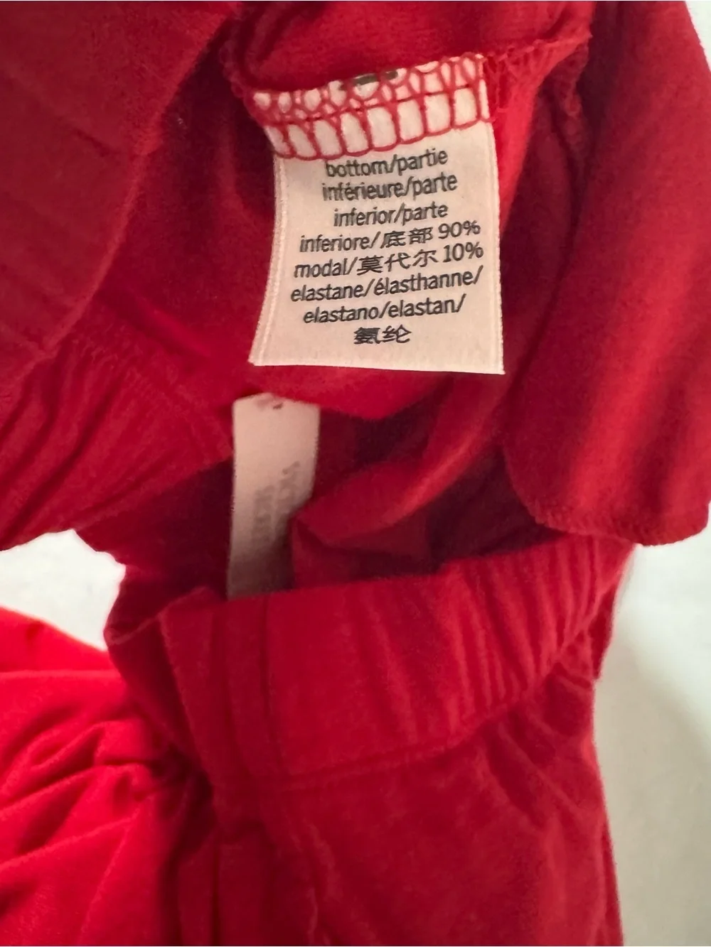 Victoria Secret’s Women Small Soft Long Pajama Set NWT Lipstick Red Bow Accent
